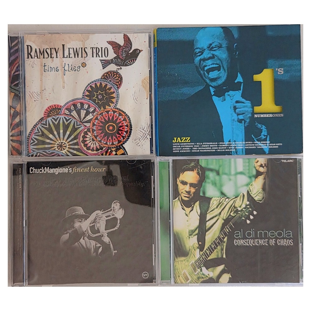 Jazz Music CD Lot 4 Disc Set Ramsey Lewis Al Di Meola Chuck Mangione Audio Album